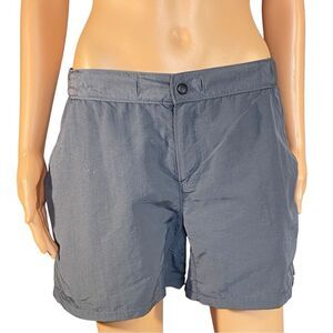 Champion Gray Nylon Golf Shorts Flat Front Womens Size Small Lightweight Pockets